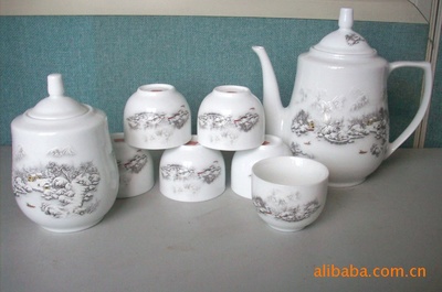 上海直销景德镇7501瓷礼品茶具 艺术与文化的完美融合